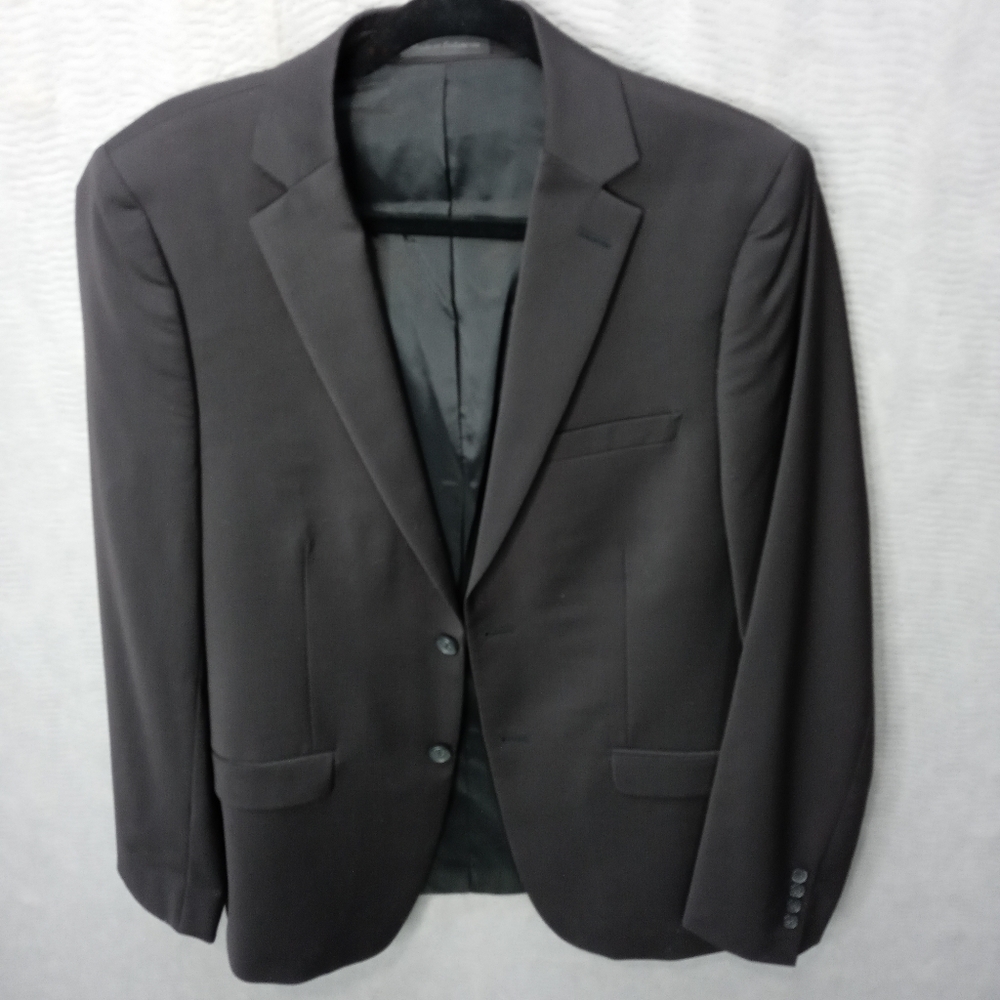 Calvin Klein men's two button jacket blazer black